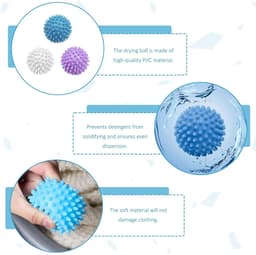 Wasballen 6 stuks - Herbruikbare drogerballen - Beschermt kleding - Voor thuisreiniging - ShopVlot — thumbnail 5