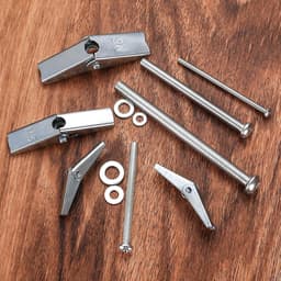 20 st. M6 tuimelpluggen met vleugelmoer en sluitringen, 50 mm boutlengte, hollewand-klapanker voor gipsplaatwanden, gipskarton, holle baksteen — thumbnail 4