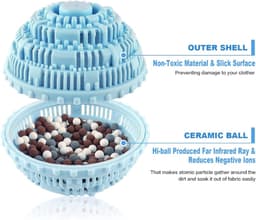 SnelShoppen - Natuurlijke Keramische Wasballen, Eco Vervanger voor Wasmiddel, Herbruikbare Wasballen voor 2000 Wassen (Hypoallergeen, Chemievrij), 2 B — thumbnail 5