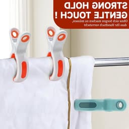 Grote Kledingknijpers voor Handdoeken en Strandstoelen - 10 Stuks Winddichte Kledingclips voor Buitengebruik en Touwtjes — thumbnail 5