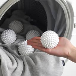 SnelShoppen - Droogballen 6 Stuks Tumble Dryer Balls voor Wasdroger, Wasballen voor Wasmachine, Duurzaam PVC, Blauw-Wit, Herbruikbaar, Voor Schone Kle — thumbnail 4