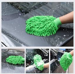 Car Wash Mitt, 4 Pcs, Dubbelzijdige Microfiber Wash Handschoenen, Microvezel Noodle Doeken voor Auto Reiniging & Huishouden Reiniging (Willekeurige Kleur) — thumbnail 3