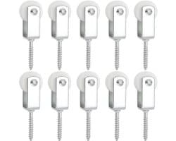 10 stuks 25mm Katrol Touw Nylon Hangende Katrollen Waslijn Katrollen voor Binnen Patios Balkons Daken Muurinstallaties 38x6mm