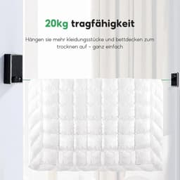 Waslijn extra sterk - waslijn met stalen kern - 30 meter - groen - 3 mm — thumbnail 5
