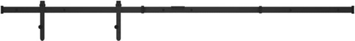 vidaXL - Ophangset - voor - minischuifdeur - 200 - cm - koolstofstaal — afbeelding 1