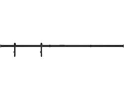 vidaXL - Ophangset - voor - minischuifdeur - 200 - cm - koolstofstaal — afbeelding 1