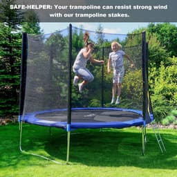 Zware J-haak wapening stakes - 6 stuks, verzinkt staal, grondankers voor tenten en trampolines — thumbnail 5
