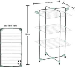Wasrek toren voor 30 meter wasgoed met modulaire structuur — thumbnail 5