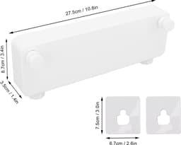 Extendable Retractable Double Line Wall Clothesline for Bathroom & Laundry Room - Up to 30kg Load Capacity - 5.2M Long - White Waslijn Uittrekbaar — thumbnail 5