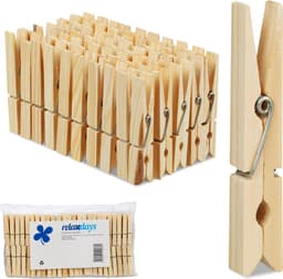 200x wasknijpers hout - houten knijpers - knutselen - ophangen van wasgoed — thumbnail 1