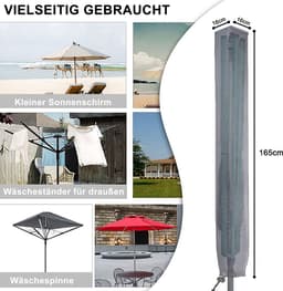 Draaibare hoes Geschikt voor wasrek, 165 cm, gemaakt van hoogwaardig, waterdicht 600D-materiaal, UV-bestendig en milieuvriendelijk. — thumbnail 4