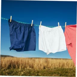 Buitenwaslijn 3 Rollen - Reiswaslijn Kampeerwaslijn - Kleding Drogen - Verdeeld Ontwerp - 17cm x 15cm - Diverse Kleuren — thumbnail 2
