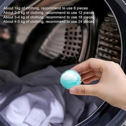 Wasballen voor het verwijderen van dierenhaar,Huisdierhaarverwijderingsballen voor de was | Herbruikbare Lint Remover en Pet Hair Catcher voor Wasserij,Wasmachine voor het verwijderen van haren e — thumbnail 3