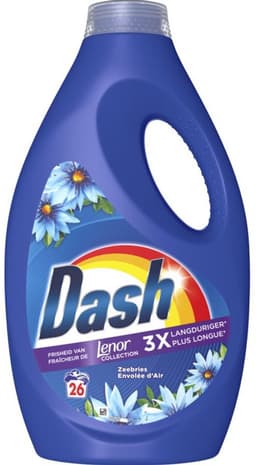 Dash - Lenor Collectie - Vloeibaar Wasmiddel - Witte en Gekleurde Was - Zeebries - 26 Wasbeurten — thumbnail 4