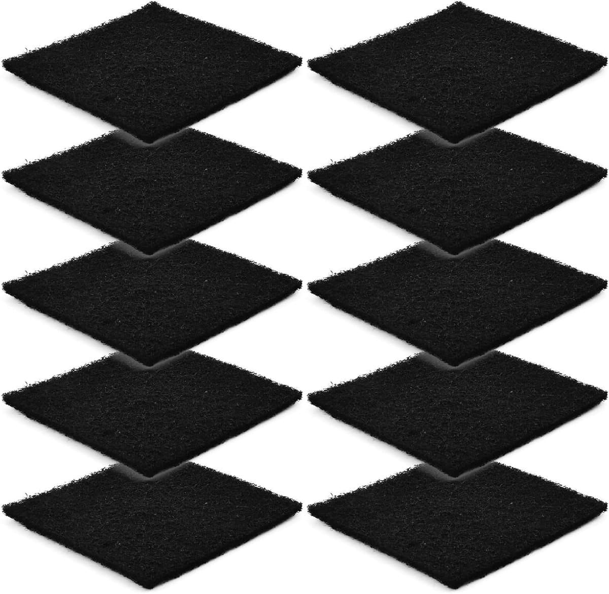 Compostfilters van Actieve Koolstof voor Keukenafval - 10 Stuks - Geurfilter voor Organisch Afval - Vierkant - 14 cm - Duurzaam en Milieuvriendelijk — afbeelding 1
