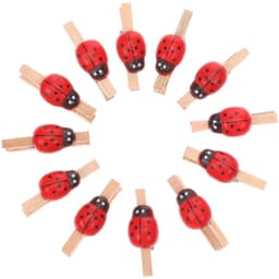Dailygoods- Houten Deuvels 100 Stuks - Mini-Wasknijpers - Fotoklemmen - Decoratieve Klemmen - Handgemaakt - Natuurlijk Hout — thumbnail 1