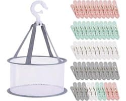 50 Stuks Kledingknijpers van Extra Sterk Plastic voor Binnen en Buiten, Ideaal voor Waslijnen en Kledinghangers