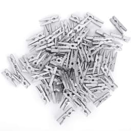 Houten Decoratieclips - Mini Knijpers - Foto's Ophangen - Natuurlijk Materiaal - 300 Stuks - Houtkleur — thumbnail 3