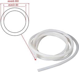 Siliconen Rubber Slang 6mm ID 8mm OD - Voedselveilige Slang voor Lucht- en Vloeistofoverdracht - 1 meter Lang — thumbnail 3