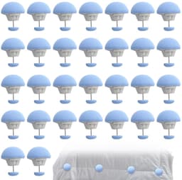Dailygoods- Dekbedovertrekhouders 30 Stuks - Bedclips - Robuuste Deknaalden - Antislip Dekclips - Voor Dekbedden/Lakens - Ideaal voor Gordijnen — thumbnail 1