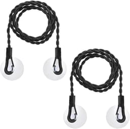 Dailygoods- Waslijn Uittrekbaar 150 cm - 2 Stuks - Draagbaar - Zuignap Bevestiging - Elastisch - Geschikt voor Reizen - Drooglijn — thumbnail 1