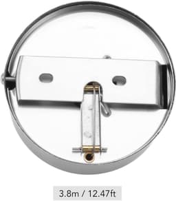 Dailygoods- Waslijn Zware Kwaliteit - Intrekbaar - Roestvrij Staal - Veiligheidsmechanisme - Voor Binnen/Buiten - 3,8 m Lengte - Kledingdrooglijn — thumbnail 3