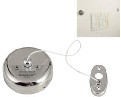 Dailygoods- Waslijn Uittrekbaar 2,8 m - Nylon Draad - 304 Roestvrij Staal - Geschikt voor Badkamer/Balkon - Eenvoudig te Installeren - 3 kg Draagkracht - Waslijnhouder