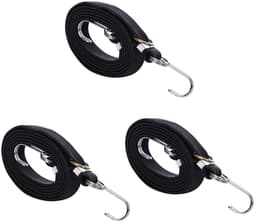 Dailygoods- Bungee Koorden 80 Inch - Verstelbaar Elastisch Touw - Heavy Duty - Met Gesp/Haken - Anti-roest - Voor Camping/Tuinieren - Elastisch Koord — thumbnail 1