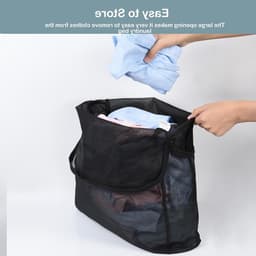 Pack van 2 Wasnetten 40 x 50 cm, Vouwbare Wasmand, Waszakken met Rits voor Kleding, Ondergoed en Bedlinnen, Ideaal voor Reis en Gevoelige Stoffen — thumbnail 3