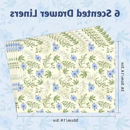 Linnen geurpapier voor lades, geurend kastpapier voor kledingkasten en kasten, 6 vellen voor een frisse geur — thumbnail 5