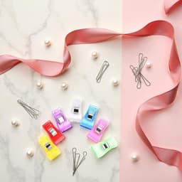 20 Stuks Multicolor Naaiclips Quilten Clips Stof Quilten Craft Gereedschap Multifunctionele Plastic Clips voor Naaien Binding, Naaien Benodigdheden Crafting Gereedschap DIY Hemming Linialen, Quilten — thumbnail 4