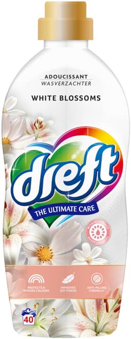 Dreft Wasverzachter White Blossoms - 6 x 880 ml - Voordeelverpakking — thumbnail 2