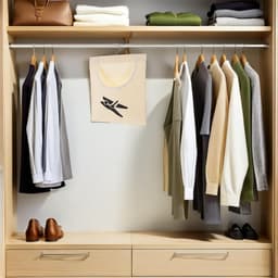 Wasknijperzak - Opberger Klemmen - Buiten Wassen - Ophanghaak Inbegrepen - 35x26cm - Beige — thumbnail 3