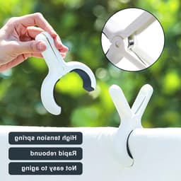 Grote Kledingknijpers voor Handdoeken, Winddichte Clips voor Strandstoelen en Wassen, Ideaal voor Badhanddoeken en Bedlinnen — thumbnail 2