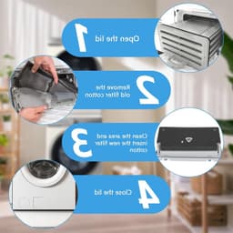 3-delige set van 12022801 droogfilter voor Siemens Iq300 - Vervangend sponsfilter voor Bosch en Siemens warmtepompdroger, 292 x 142 x 19 mm, ideaal voor optimale droging en luchtcirculatie — thumbnail 5