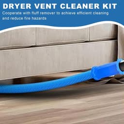 Droger Vent Cleaner Kit - Pluisverwijderaar Slang - Droger Onderhoud - Diepe Reiniging - 80 cm - Zwart — thumbnail 3