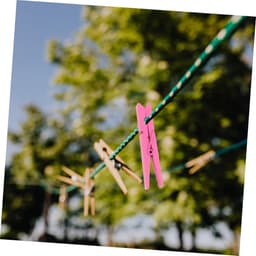 Houten Clips - Mini Knijpers - Foto Decoratie - Stevige Constructie - 40 Stuks - Willekeurige Kleuren — thumbnail 2