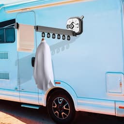 Veelzijdige Aluminium Droogrek voor Camper en Boot, Ruimtebesparend en Geen Boren Nodig, Ideaal voor Thuis en Reizen — thumbnail 3