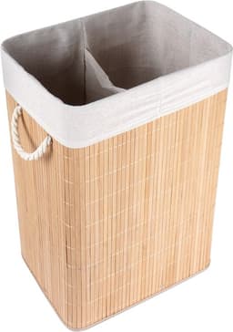 Wasmand Bamboe Beige 70 l - Opbergmand - Mand - Wassorteerder — thumbnail 4