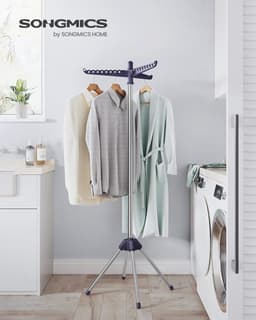 Opvouwbaar Droogrek voor Kleding met Draaibare Armen - Ruimtebesparend en Stabiel met 27 Hangers Capaciteit - Ideaal voor Indoor Gebruik — thumbnail 3