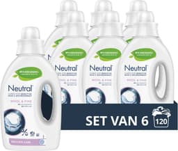 Neutral - Vloeibaar Wasmiddel Wol & Fijn 20 Wasbeurten - 6 x 1 liter - Voordeelverpakking — thumbnail 1