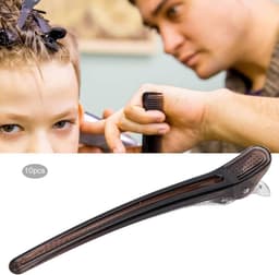 10x Professionele Haarclips Zwart voor Knippen en Stylen — thumbnail 5
