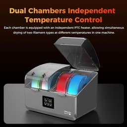Filament Droger met Grote Capaciteit voor 4 Spoelen tot 85°C - Slimme Ontvochtiging en Touchscreen — thumbnail 4
