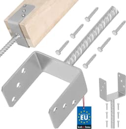 Paaldrager Betonanker - Paalhouder - Stevig Fundament - Thermisch Verzinkt Staal - 121 Mm Breed — thumbnail 1