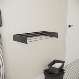 Wasophoogte® Wanddroogrek - Wandmontage Droogrek - Inklapbaar - Muurdroogrek - Wasrek hangend - 80cm - 4m Drooglengte - 2 STUKS — thumbnail 5