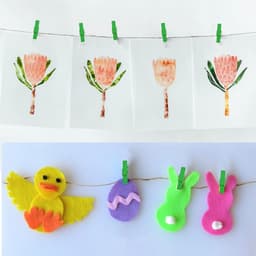 50x Mini Houten Kleerhangers met 50 Meter Jute Touw - Decoratieve Fotohangers voor Galerijwand — thumbnail 3