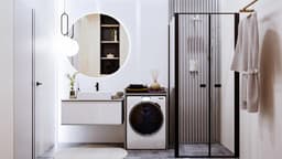 Hoge Kast Boven Wasmachine en Droger - Wastoren Opbergrek voor Badkamer — thumbnail 4