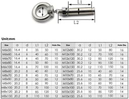 Allecto Plus - RVS Ring Lifting Uitbreidingsschild Anker Eye Bolt Uitbreidingsschroef Set van 5 stuks - Duurzaam en Veilig ontwerp. — thumbnail 3