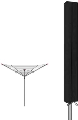 Funshot beschermhoes voor droogmolen, 420D Oxford hoes met rits en trekkoord om aan te spannen, anti-UV, zwart, 165 x 16 x 16 cm — thumbnail 1