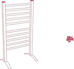 Elektrische Handdoekradiator - Warm en Droog Handdoeken en Kleding in Badkamer - Wand- of Vrijstaand Droogrek - 10 Droogstangen - IP22 Drupdicht — thumbnail 2